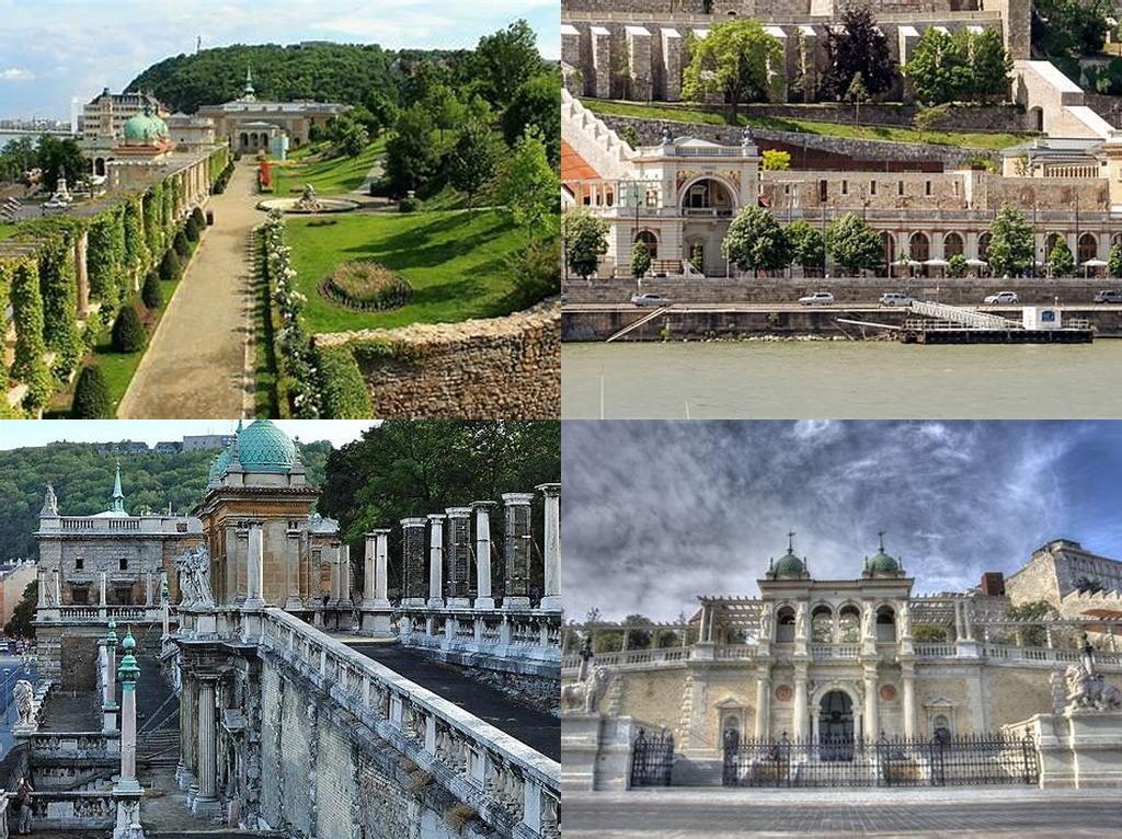 Várkert bazár és lakóházak (Bazar del Jardín del Castillo y Casas Residenciales)