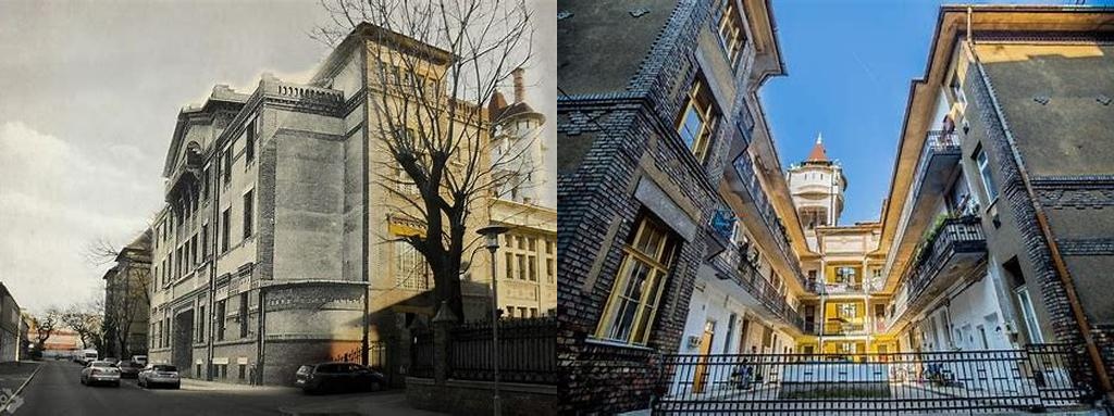 egykori Ganz-Mávag munkáslakótelep és kultúrház (antigua colonia obrera y casa de cultura de Ganz-Mávag)