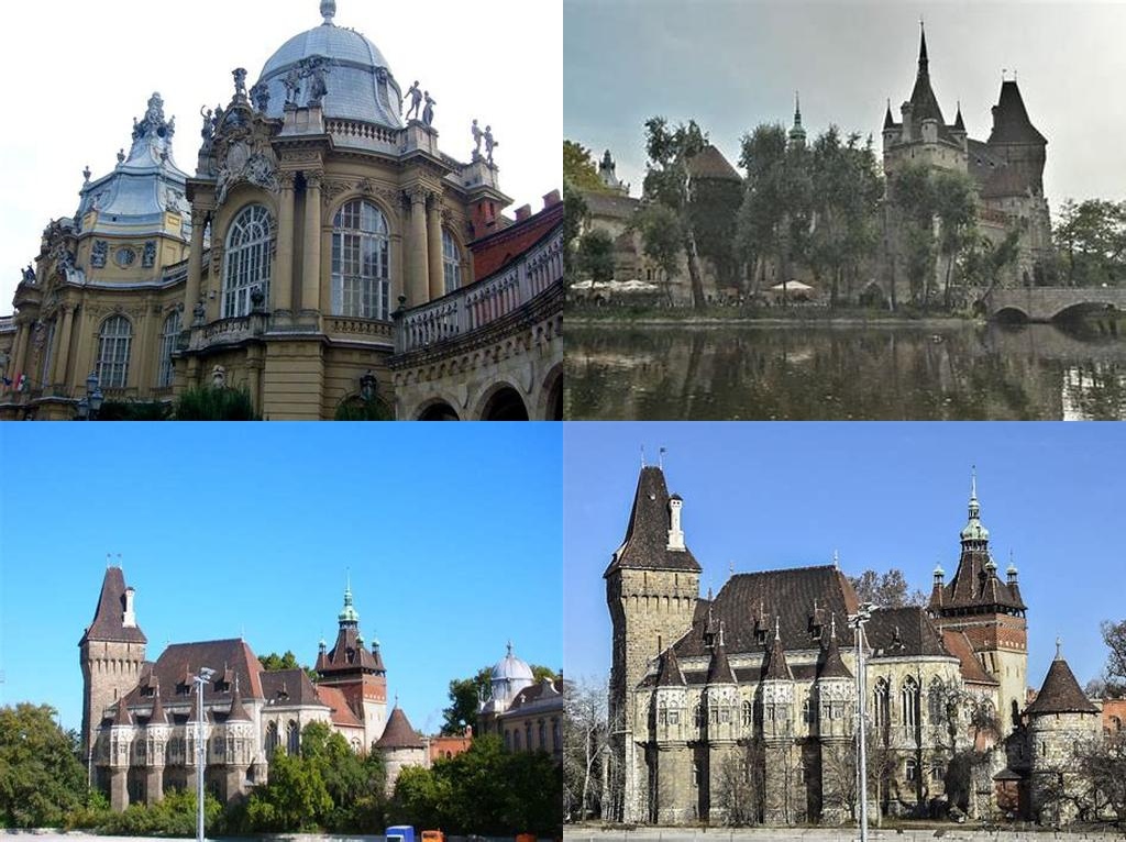 Vajdahunyad vára (Castillo de Vajdahunyad), Mezőgazdasági Múzeum (Museo de Agricultura), r.k. kápolna (Capilla Católica Romana), történelmi épületcsoport (conjunto histórico de edificios)