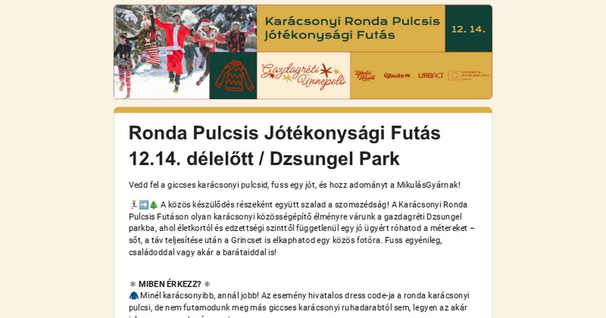 Carrera de Jerséis Feos por una Buena Causa