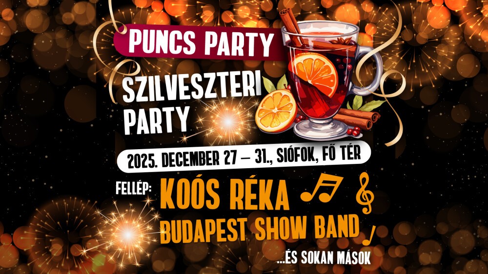 Siófok da la bienvenida a 2026 con una fiesta gratis de ponche